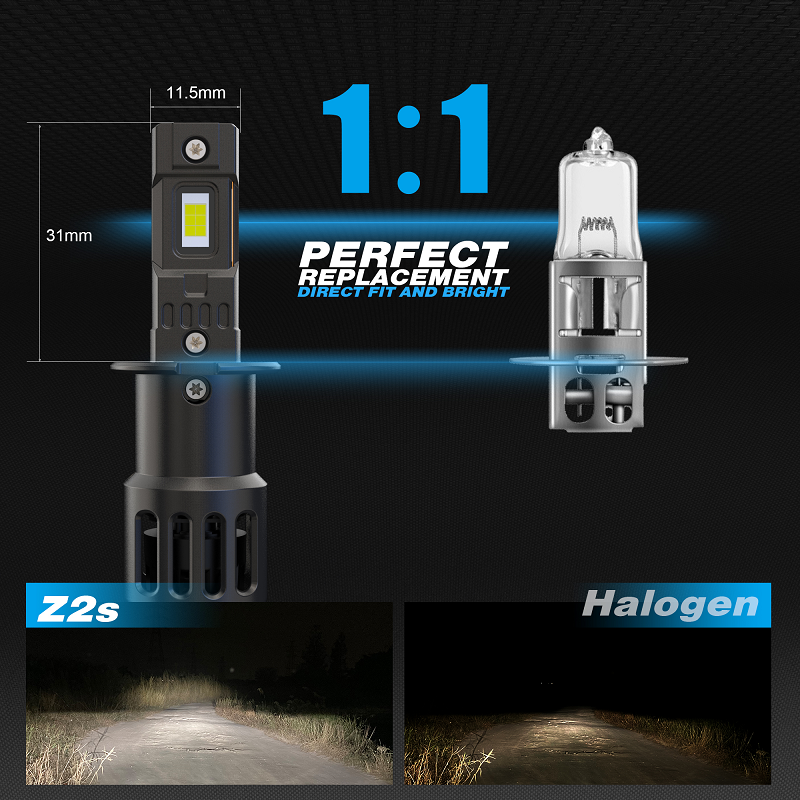 products/1412/mini led h3.png - MINI LED SIJALICE H3 SET CSP chip 12-24v 10000LM G15 - Xenon Svetla Beograd